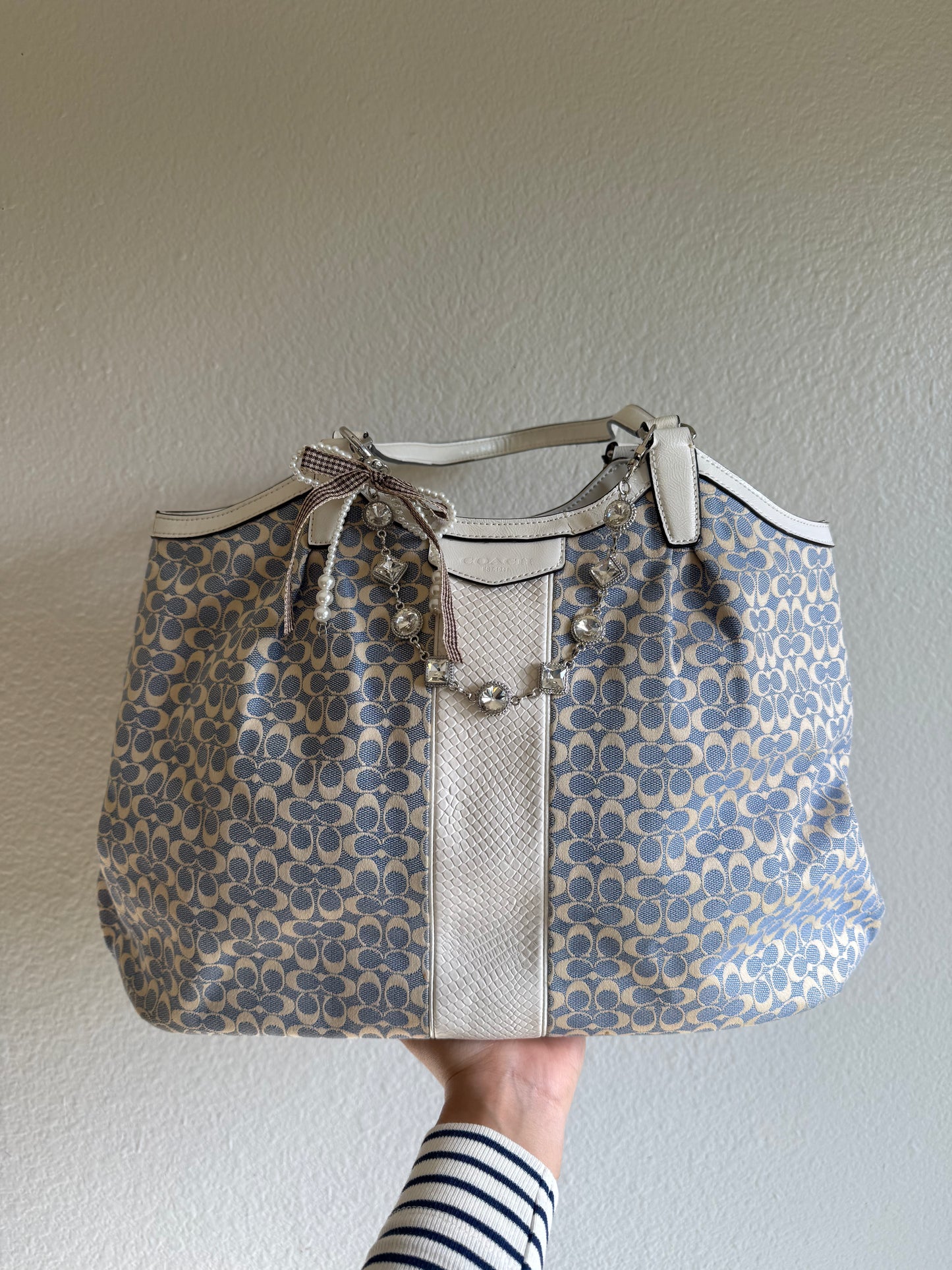 Vintage Coach Shoulder Tote Bag