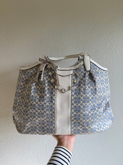 Vintage Coach Shoulder Tote Bag