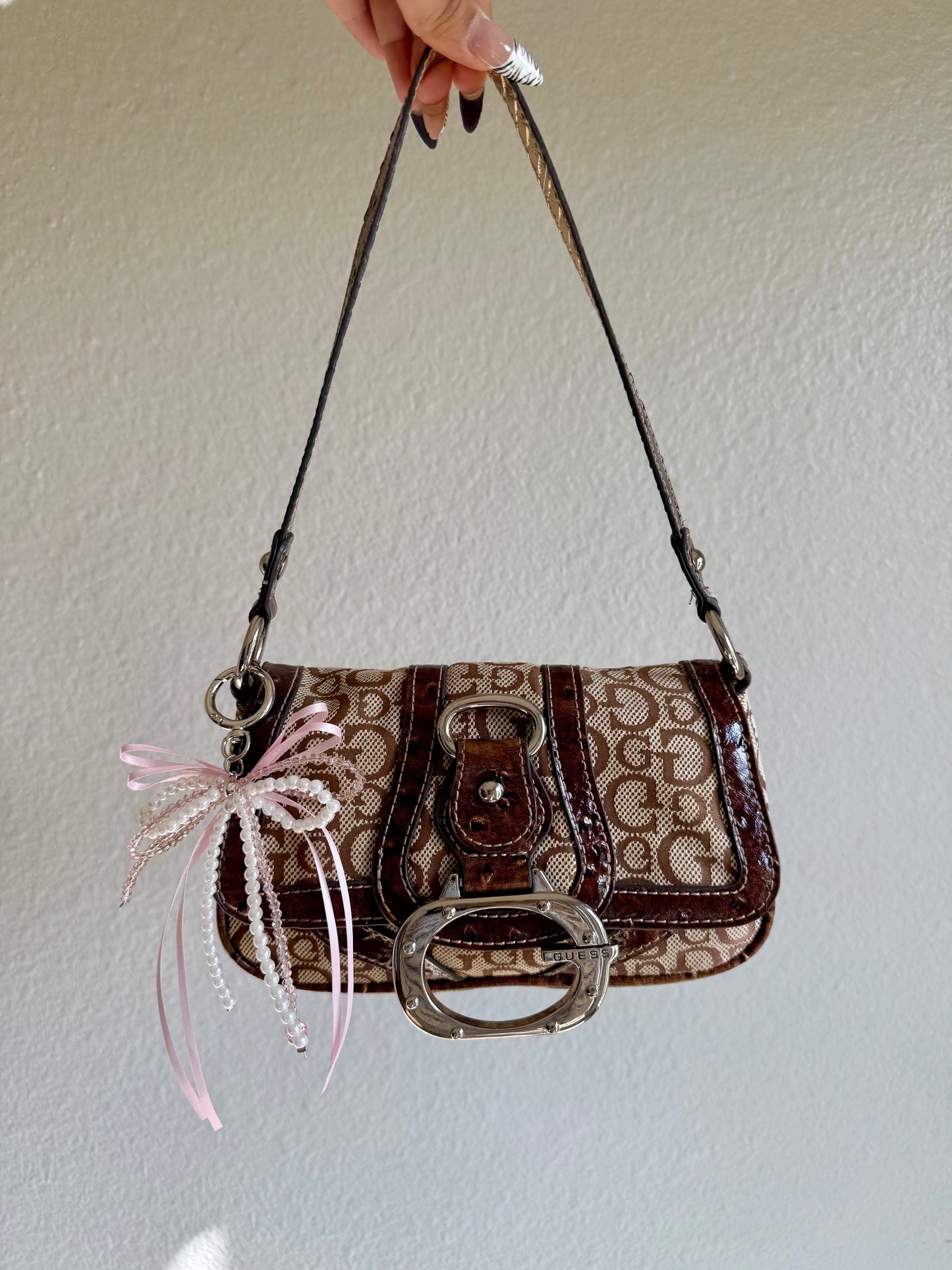 Vintage Guess Brown Shoulder Bag