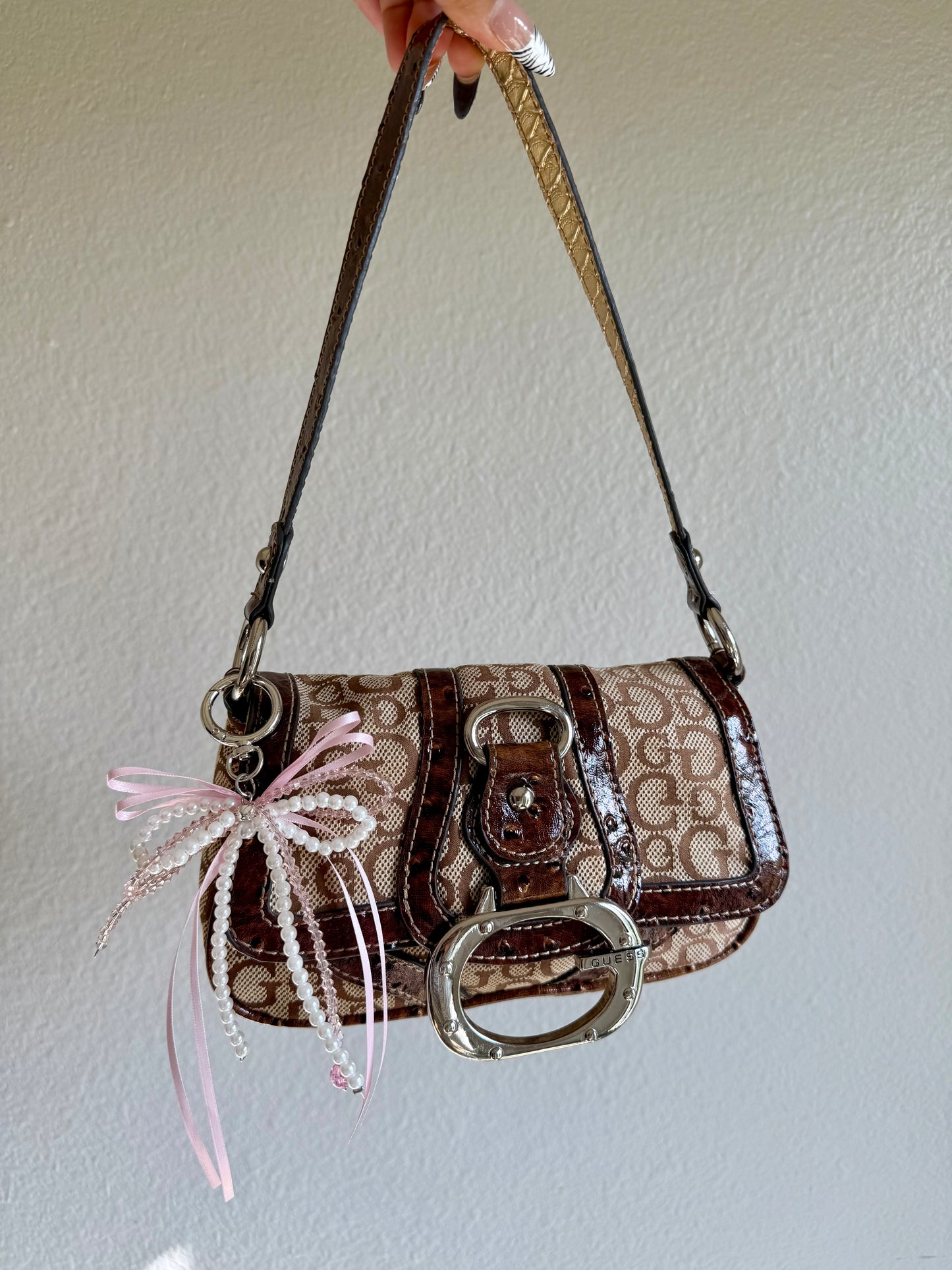 Vintage Guess Brown Shoulder Bag