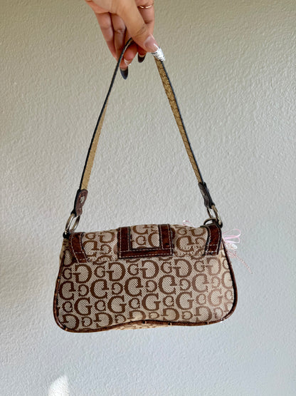 Vintage Guess Brown Shoulder Bag