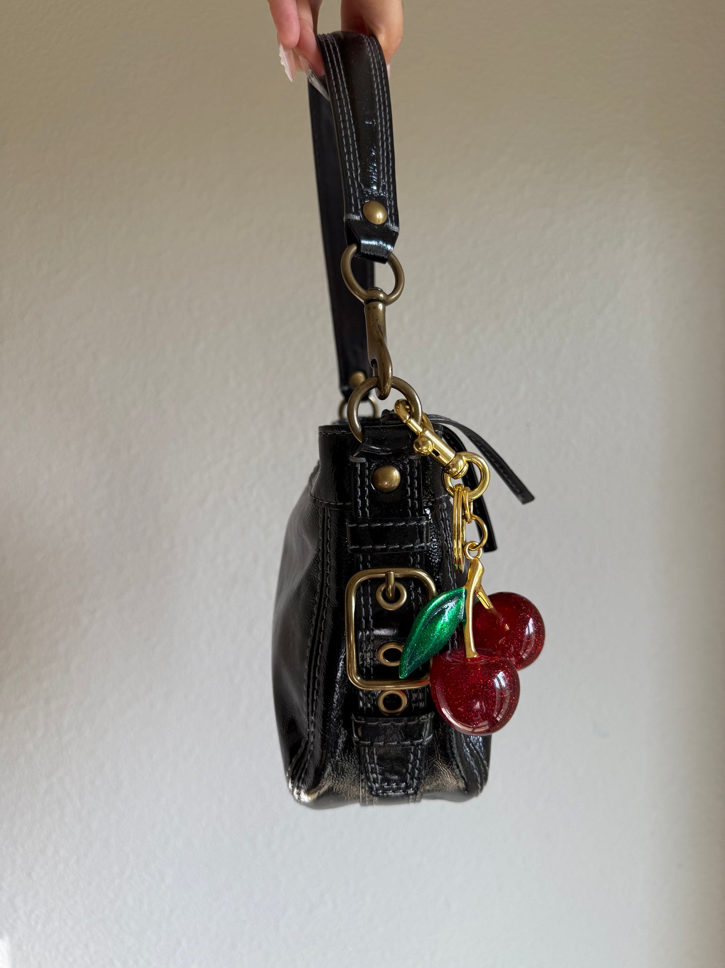 Vintage Coach Patent Leather Shoulder Bag