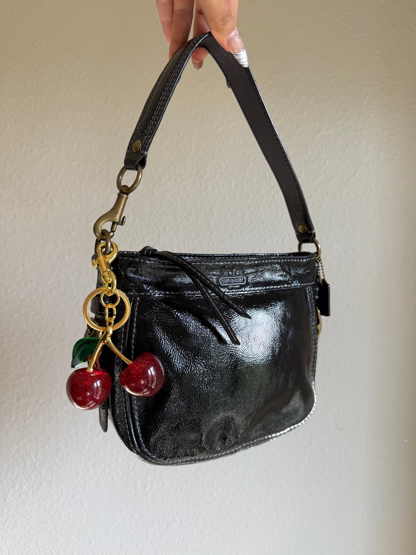 Vintage Coach Patent Leather Shoulder Bag