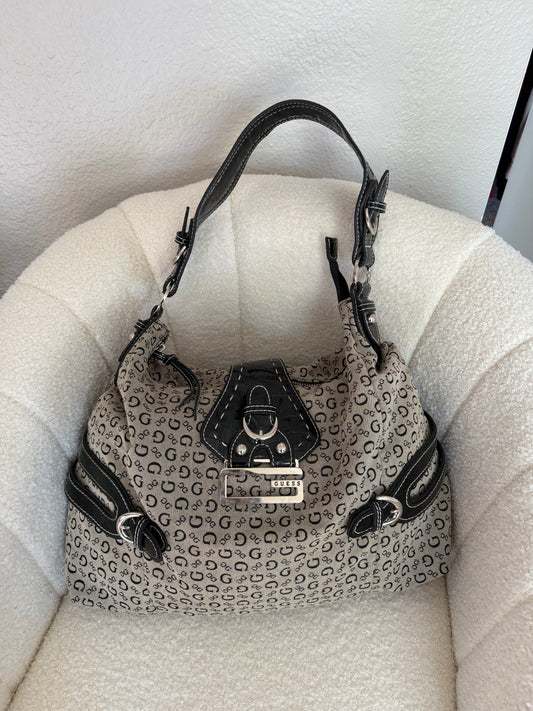 Vintage Guess Shoulder Tote Bag