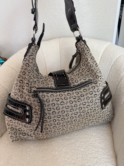 Vintage Guess Shoulder Tote Bag