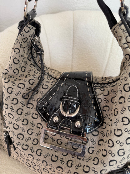 Vintage Guess Shoulder Tote Bag