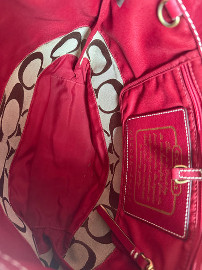 Vintage Coach Shoulder Tote Bag