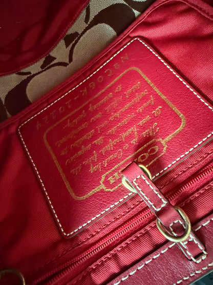 Vintage Coach Shoulder Tote Bag