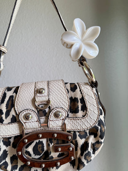 Vintage Guess Leopard Shoulder Bag
