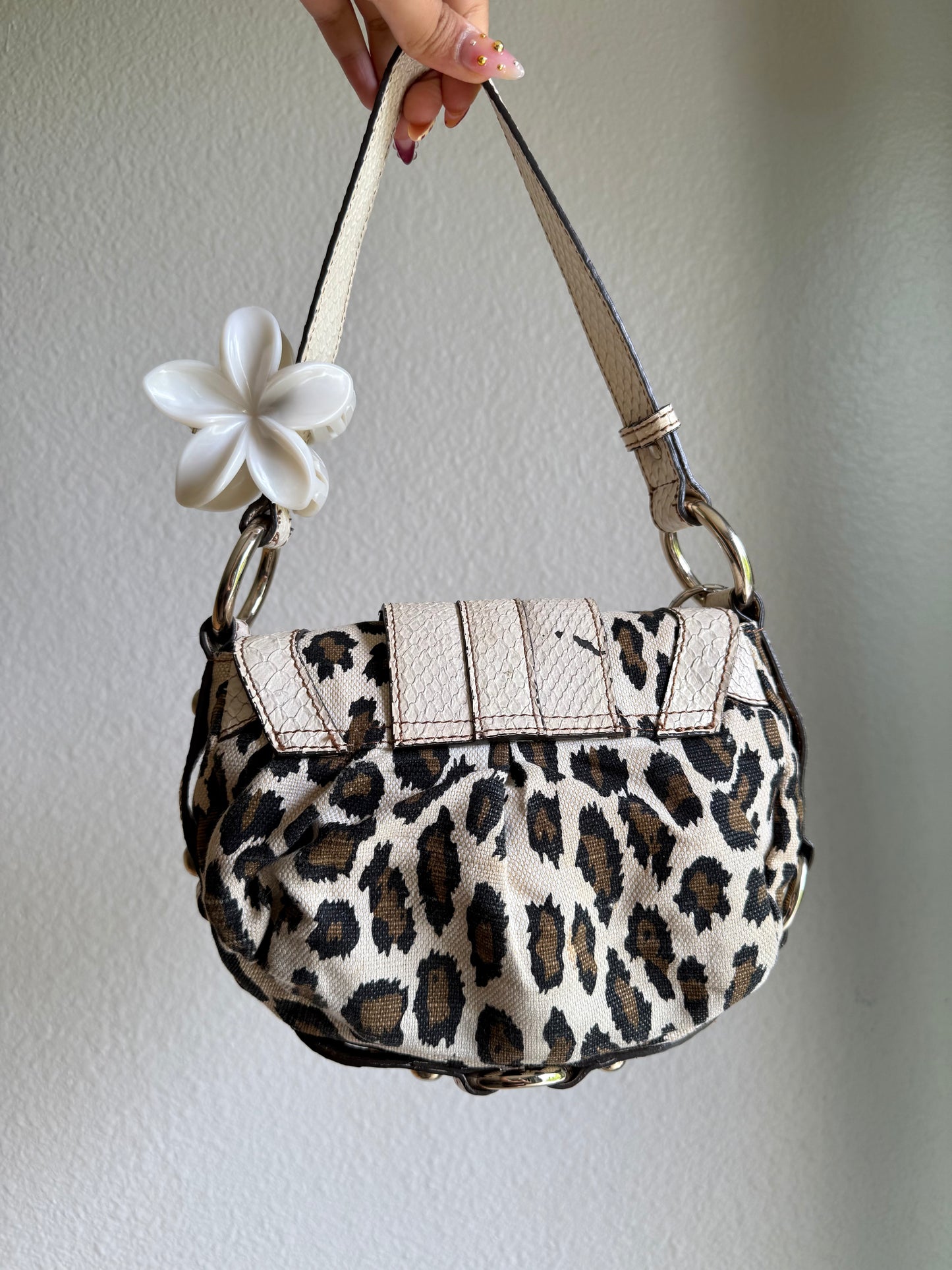 Vintage Guess Leopard Shoulder Bag