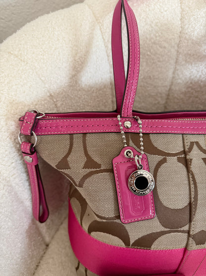 Vintage Coach Shoulder Tote Bag