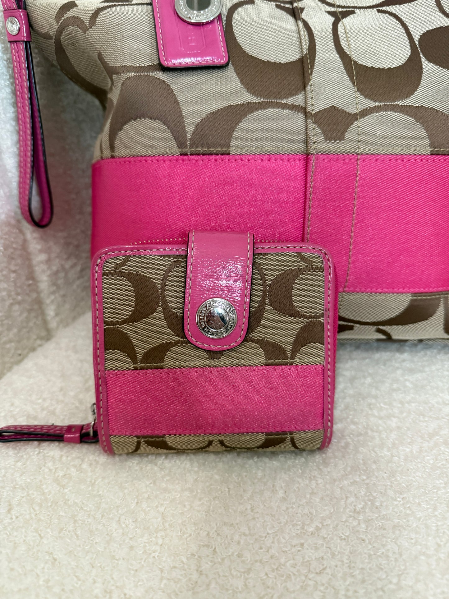 Vintage Coach Shoulder Tote Bag