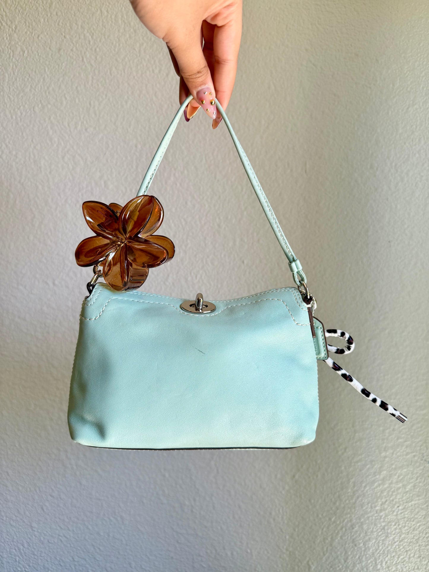 Vintage Coach Clutch Turnlock Purse