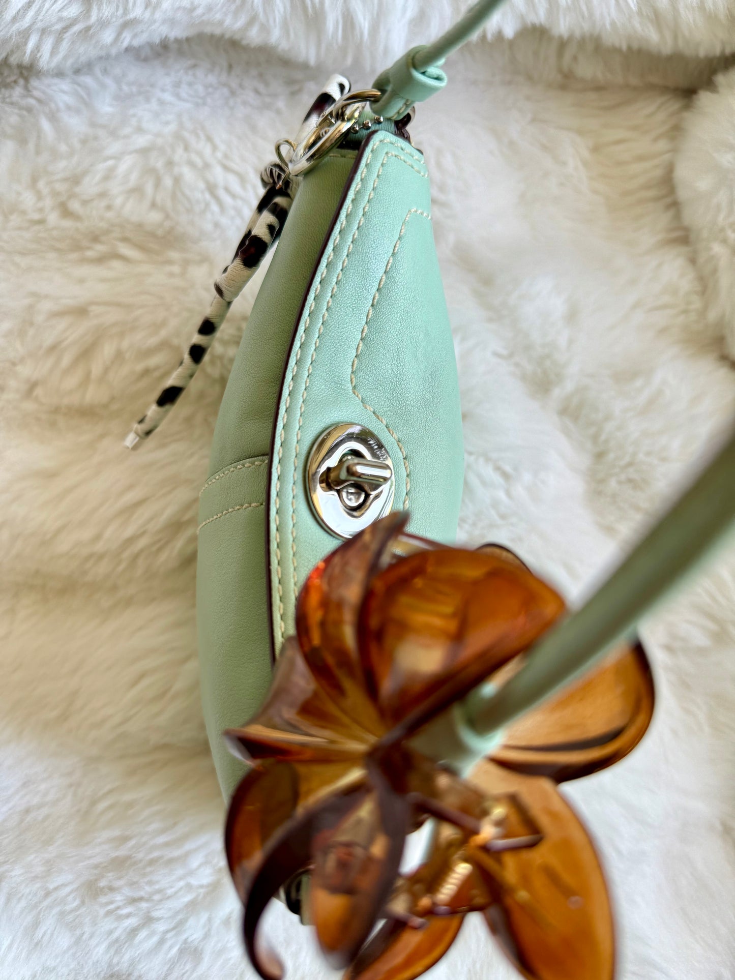 Vintage Coach Clutch Turnlock Purse