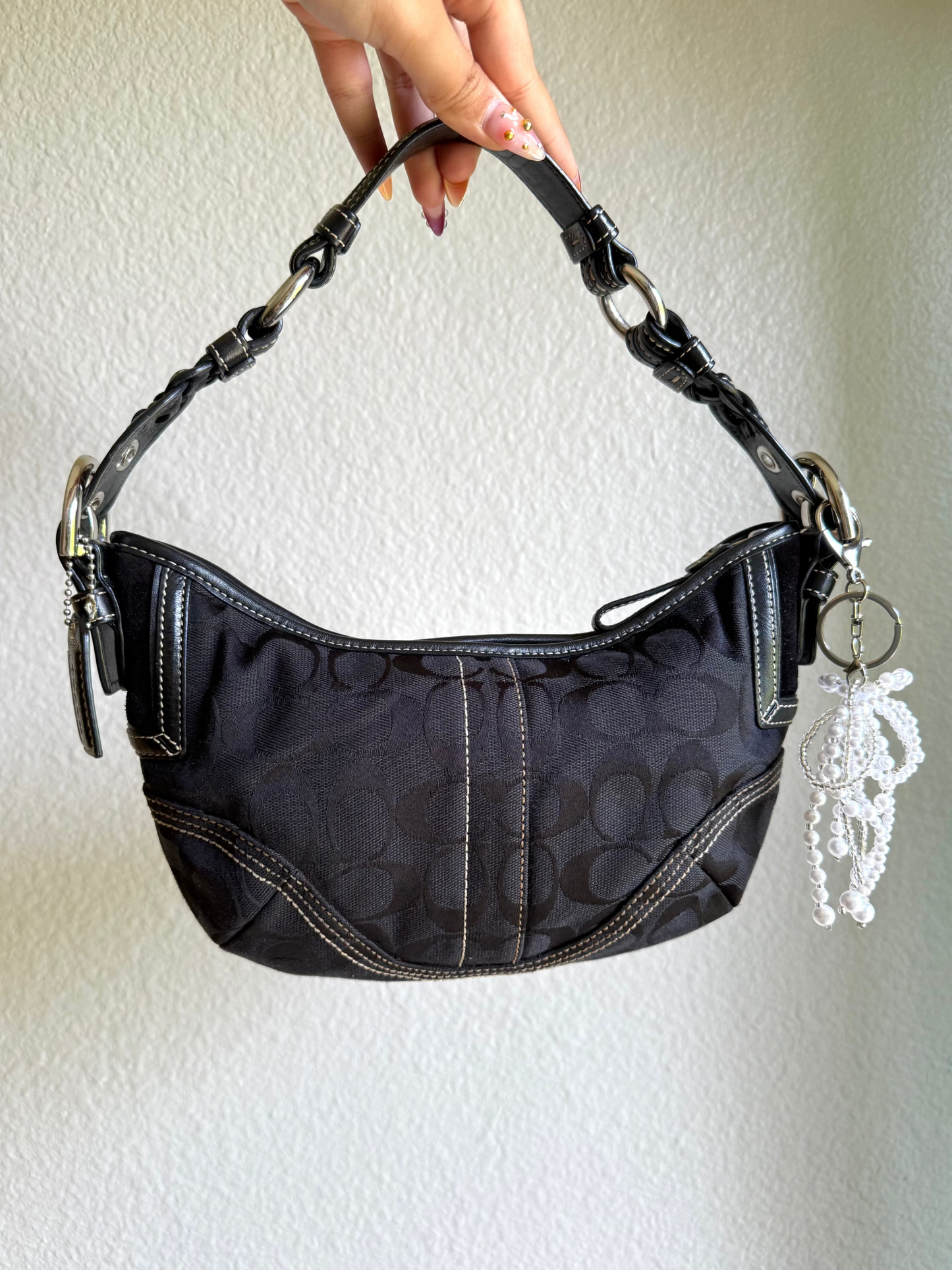 Vintage Coach Monogram Soho Hobo Shoulder Bag