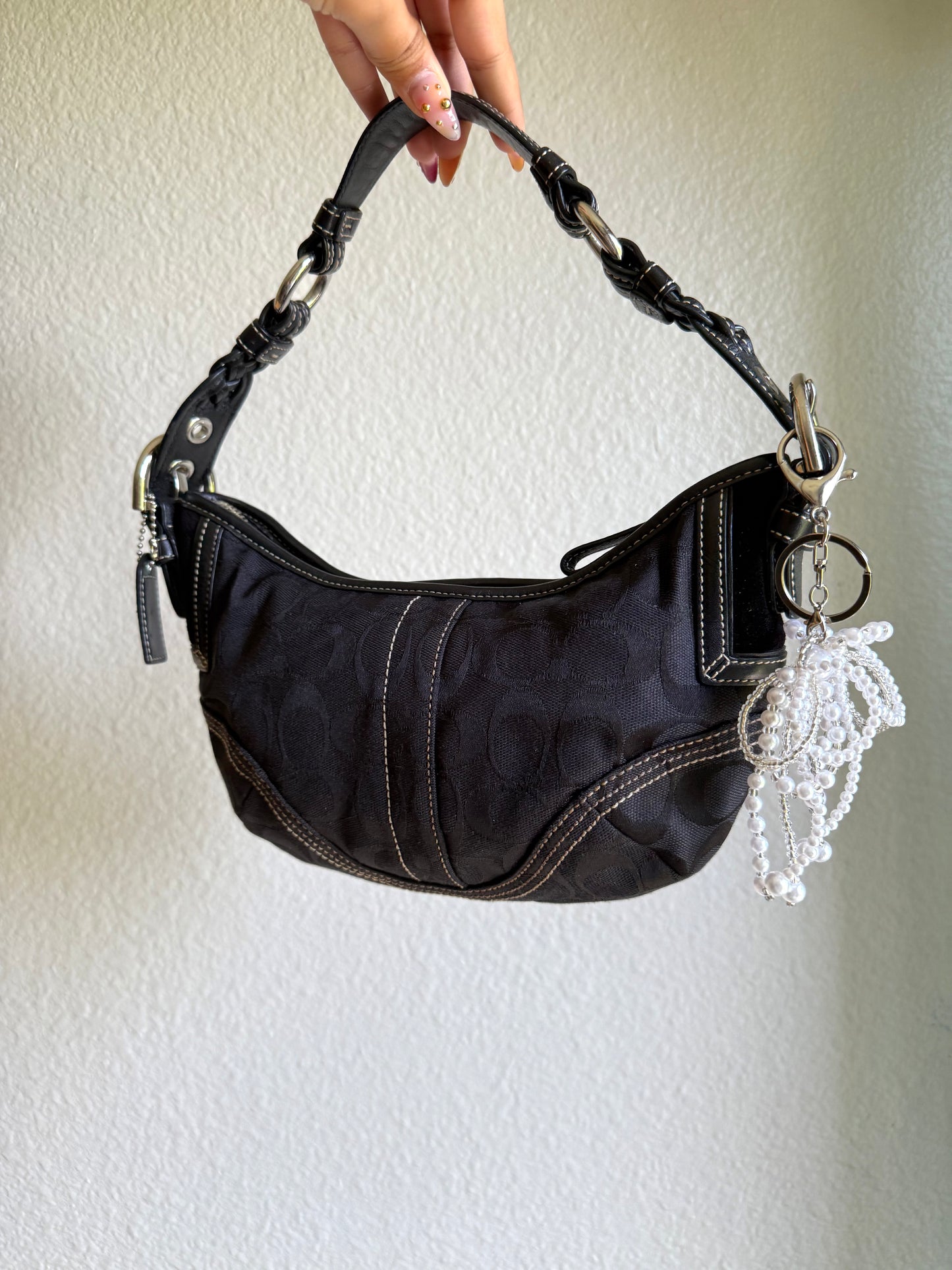 Vintage Coach Monogram Soho Hobo Shoulder Bag