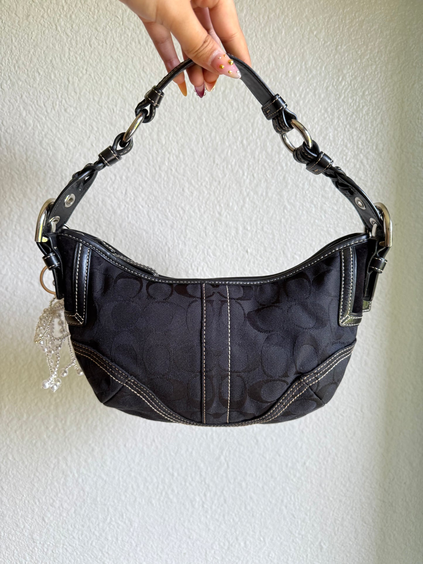 Vintage Coach Monogram Soho Hobo Shoulder Bag