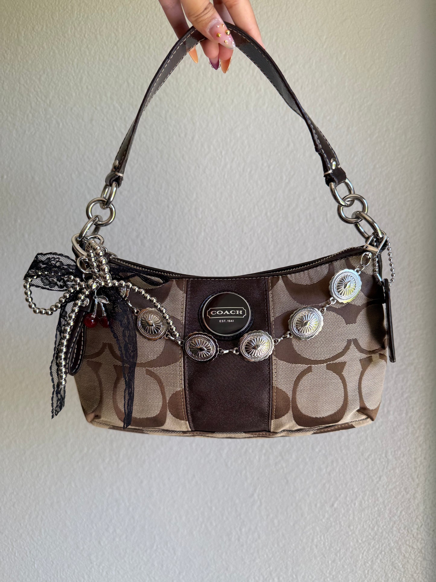 Vintage Coach Signature Shoulder Bag