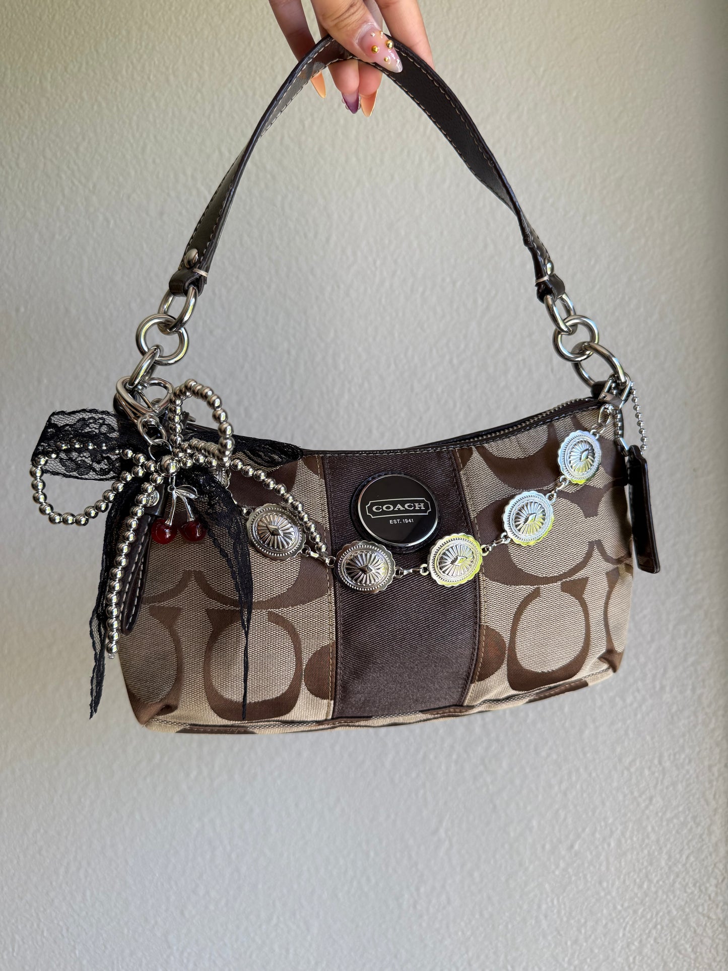 Vintage Coach Signature Shoulder Bag