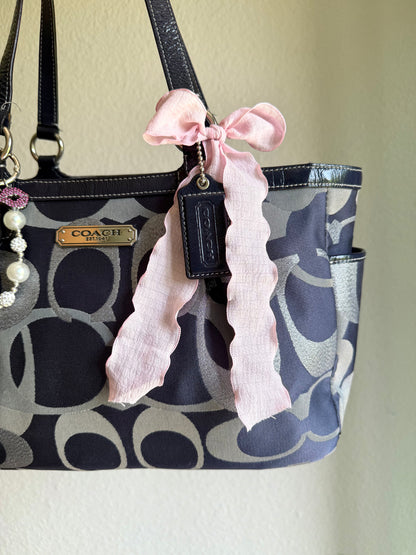 Vintage Coach Optic Shoulder Tote Bag