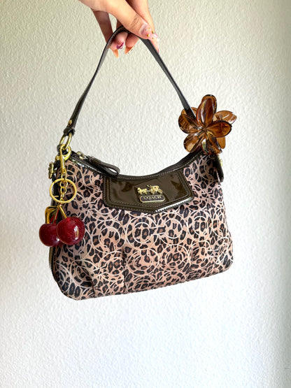Vintage Coach Leopard Shoulder Bag