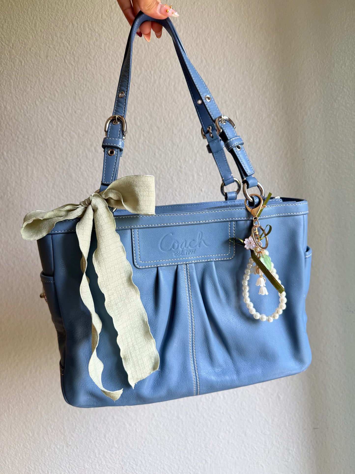 Vintage Coach Shoulder Tote Bag