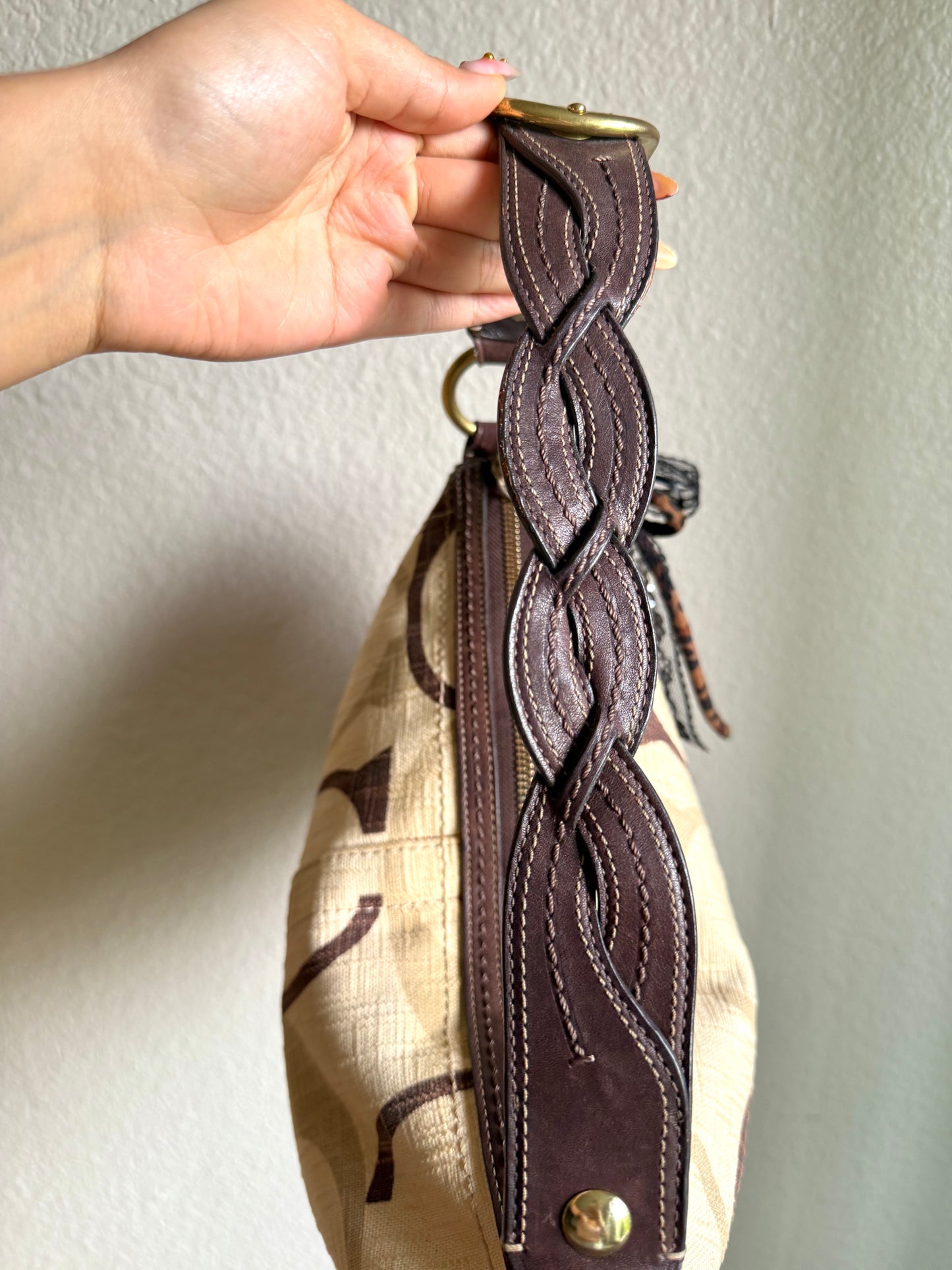 Vintage Coach Monogram Soho Hobo Shoulder Bag