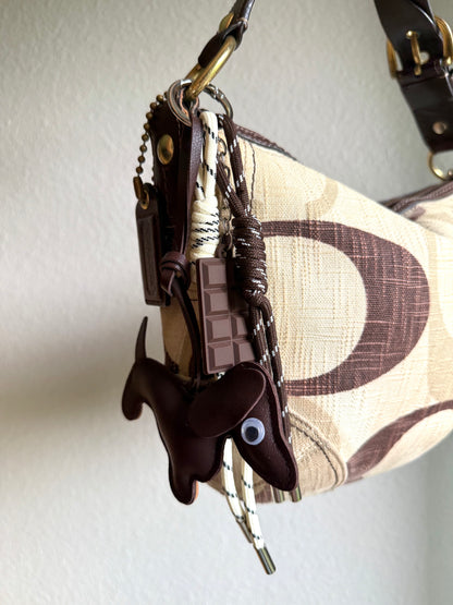 Vintage Coach Monogram Soho Hobo Shoulder Bag