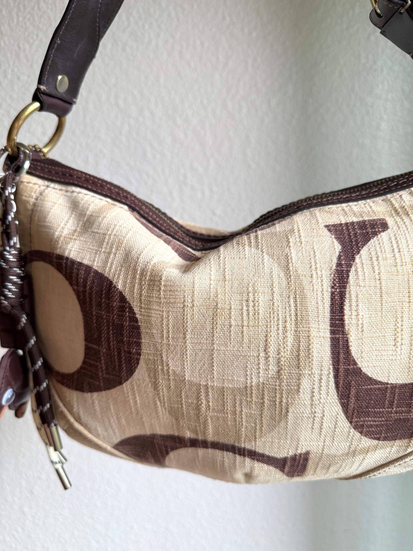 Vintage Coach Monogram Soho Hobo Shoulder Bag