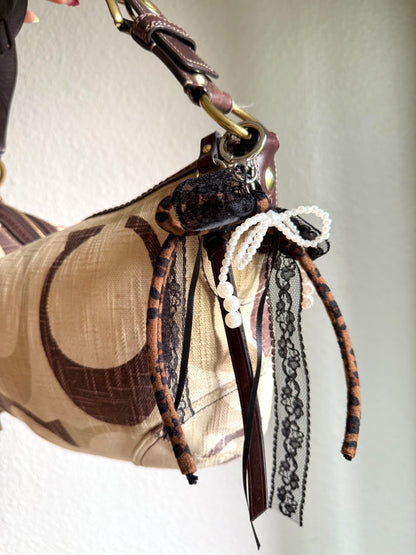 Vintage Coach Monogram Soho Hobo Shoulder Bag