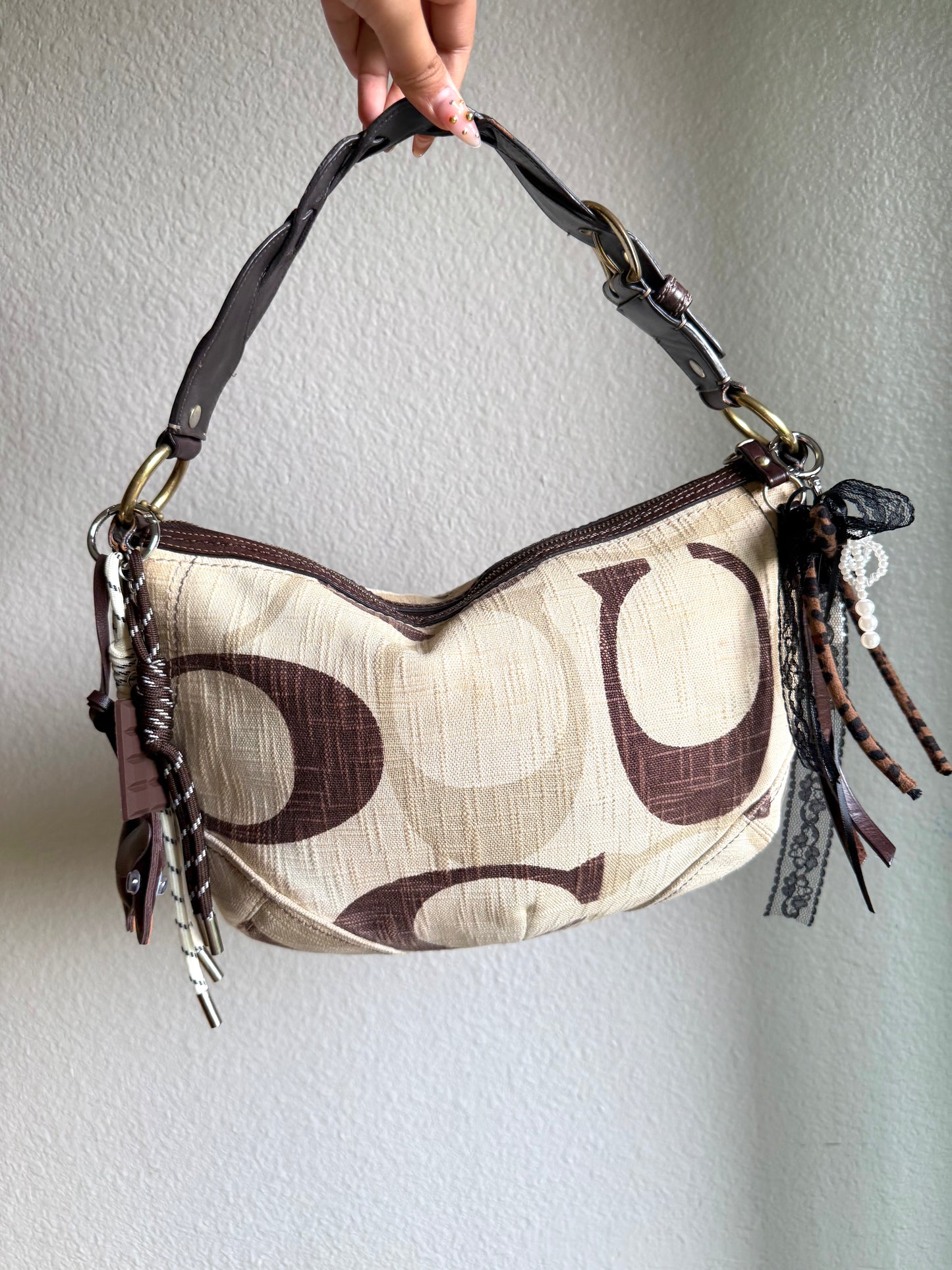 Vintage Coach Monogram Soho Hobo Shoulder Bag