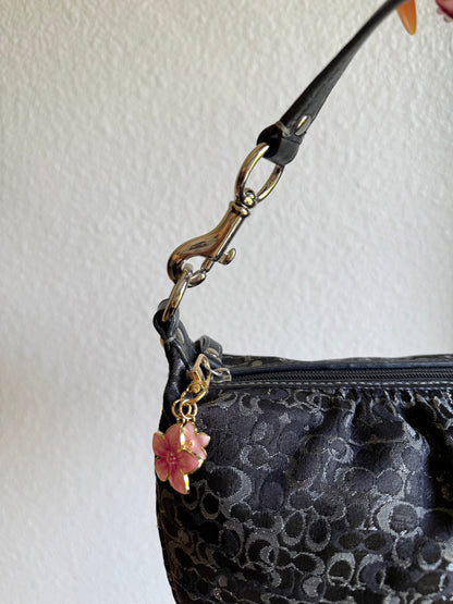 Vintage Coach Optic Monogram Shoulder Bag