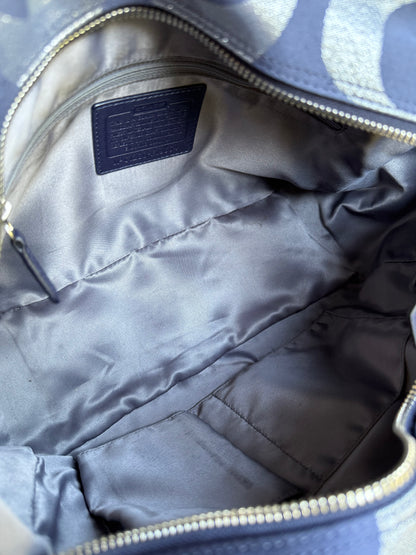 Vintage Coach Optic Shoulder Tote Bag