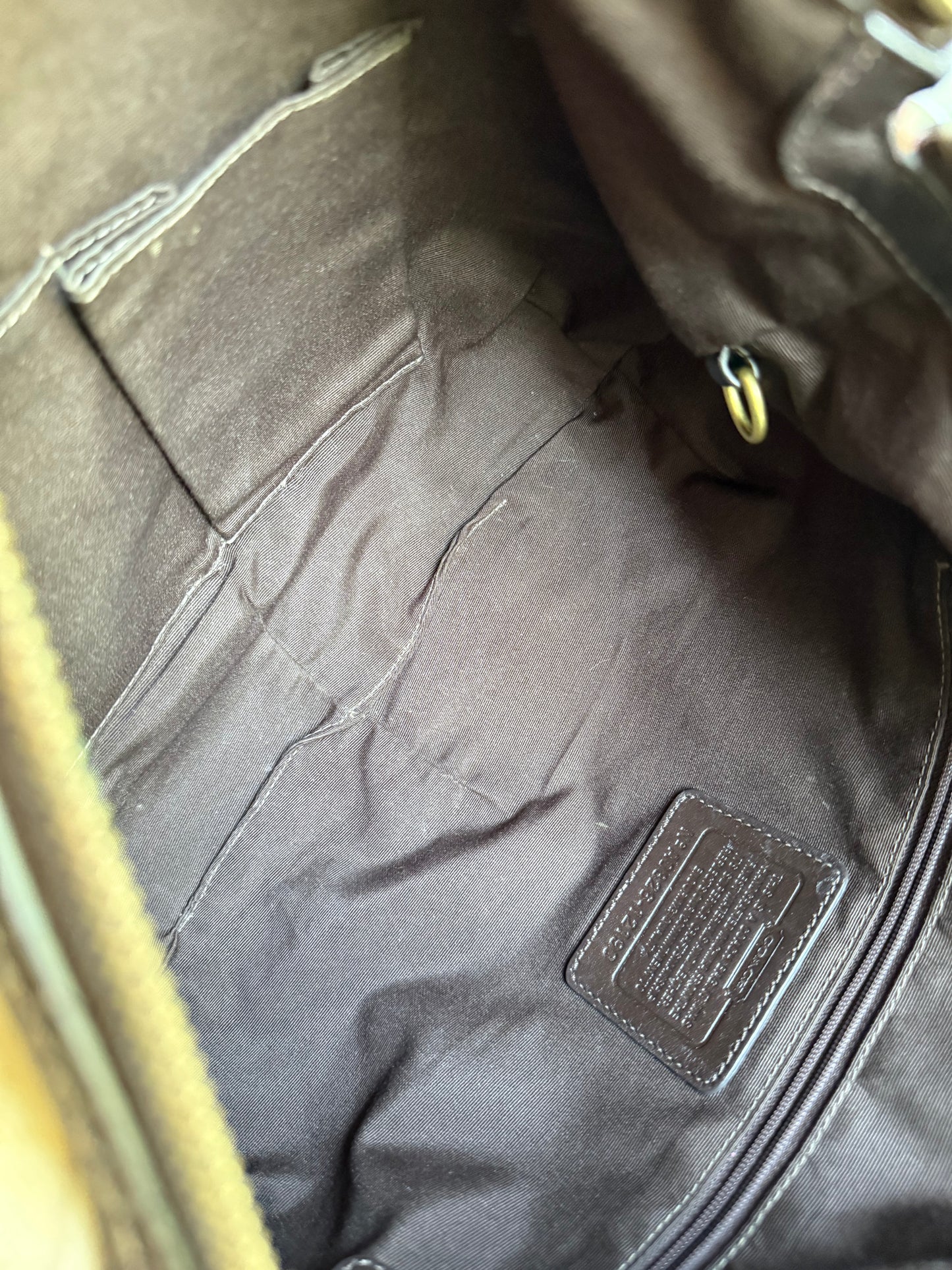 Vintage Coach Monogram Soho Hobo Shoulder Bag