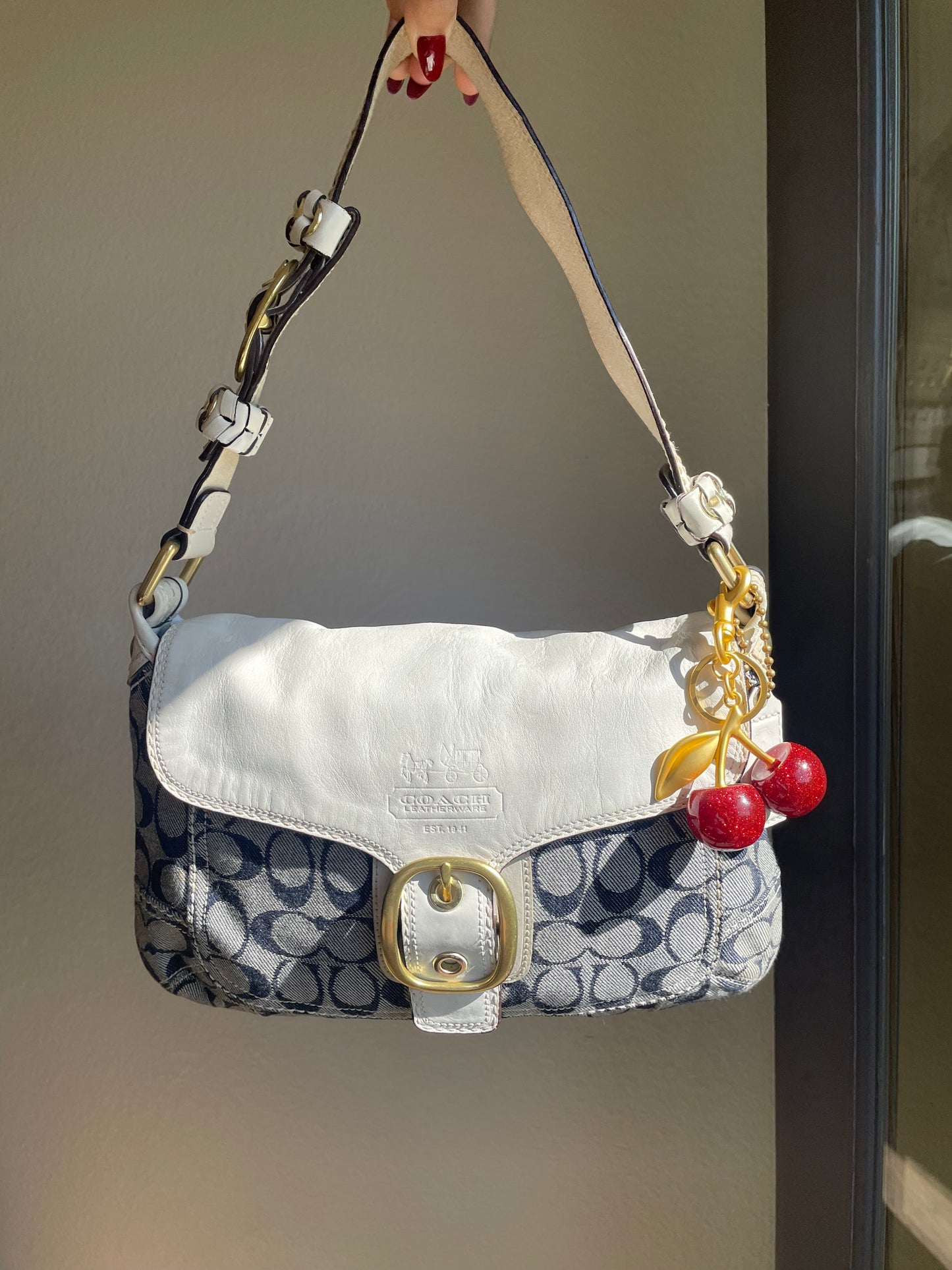 Vintage Coach SoHo Hobo Denim Shoulder Bag