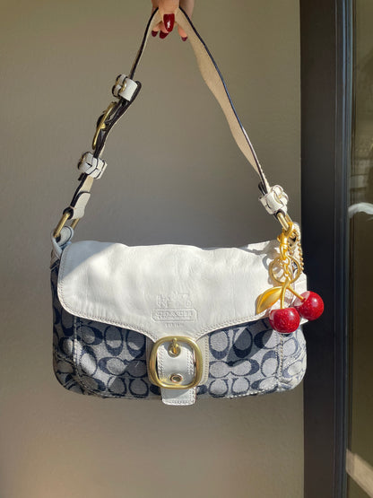 Vintage Coach SoHo Hobo Denim Shoulder Bag