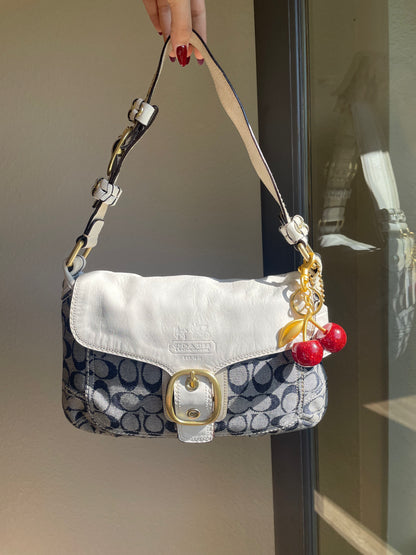 Vintage Coach SoHo Hobo Denim Shoulder Bag