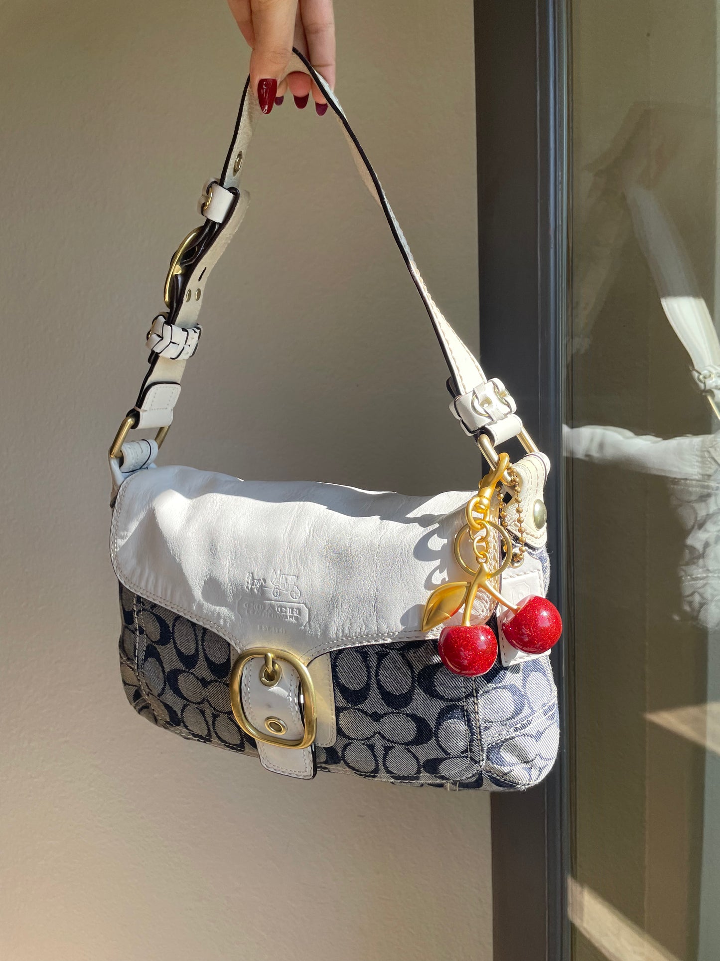 Vintage Coach SoHo Hobo Denim Shoulder Bag