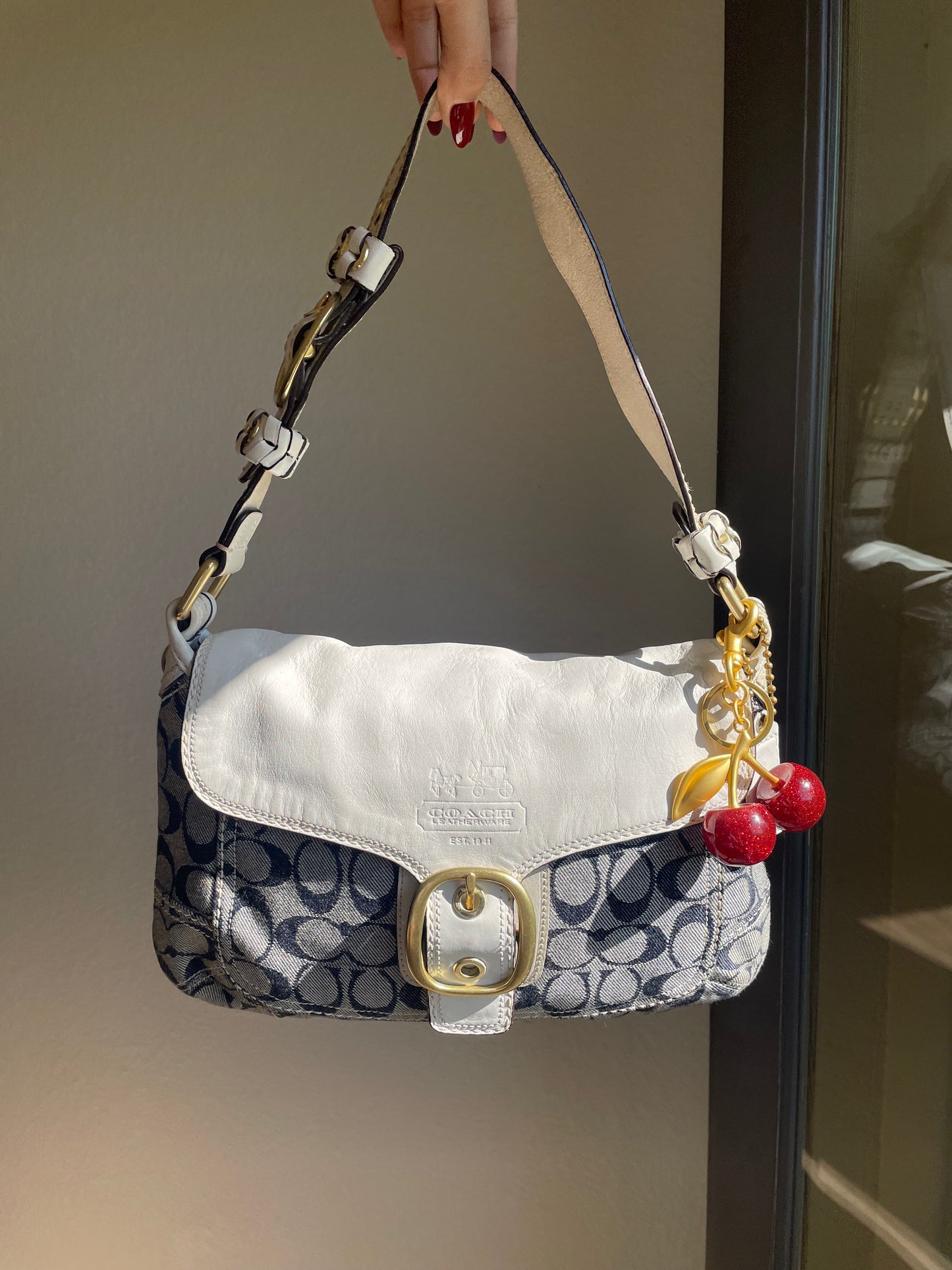 Vintage Coach SoHo Hobo Denim Shoulder Bag