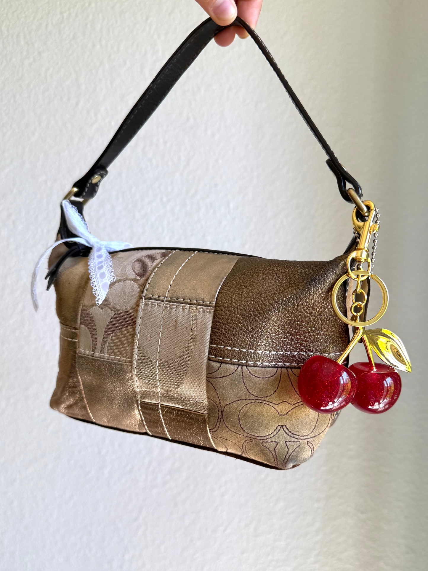 Vintage Coach Patchwork Shoulder Bag