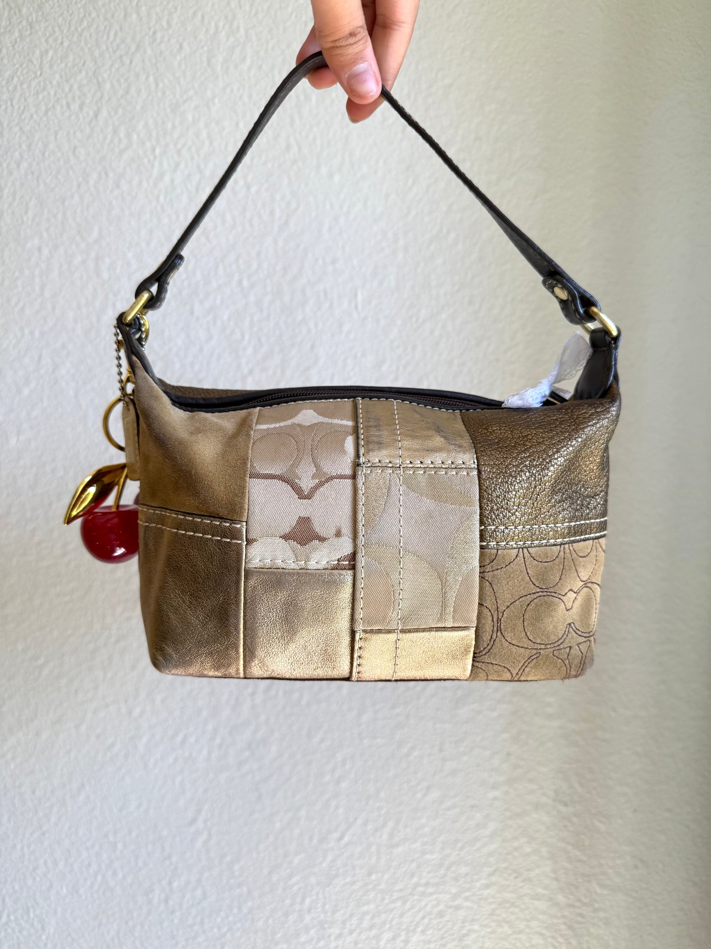 Vintage Coach Patchwork Shoulder Bag