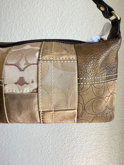 Vintage Coach Patchwork Shoulder Bag