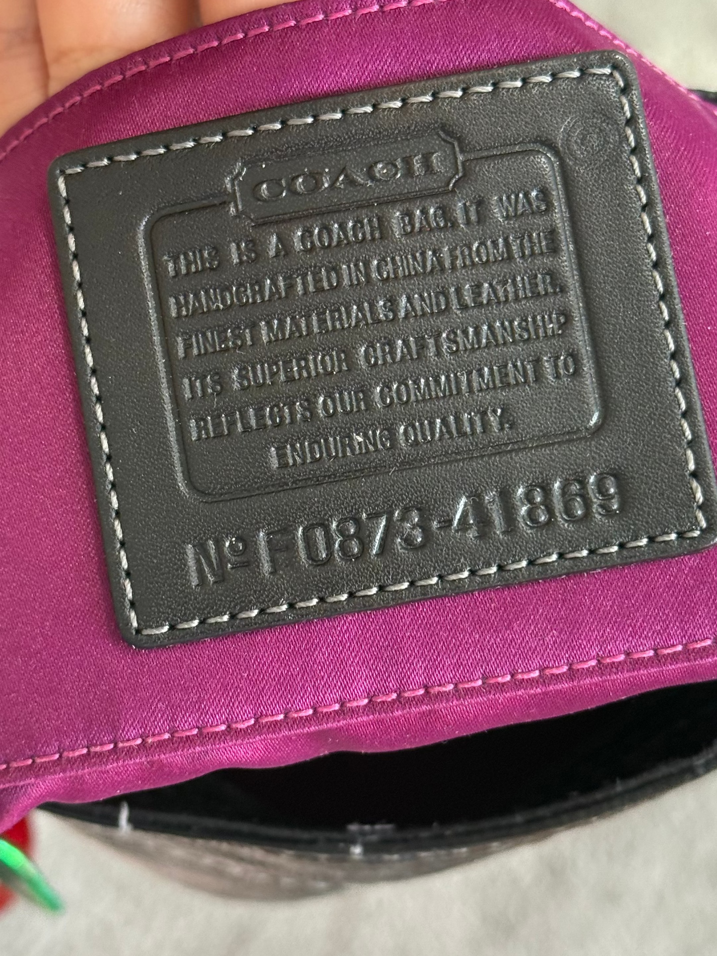 Vintage Coach Patent Leather Shoulder Bag