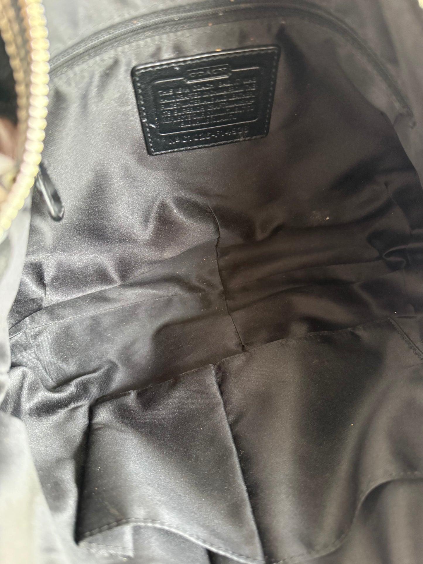 Vintage Coach Monogram Shoulder Bag