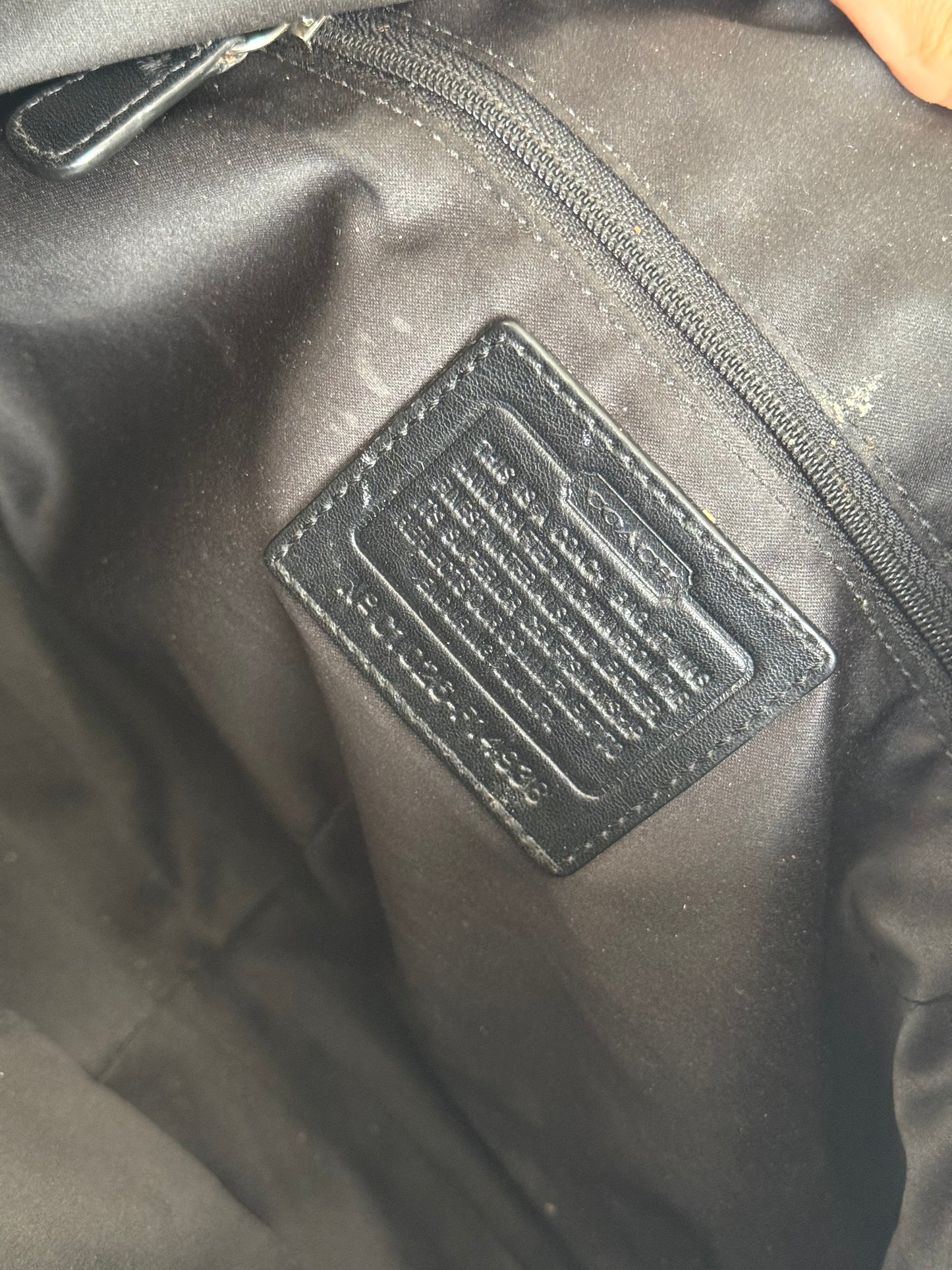 Vintage Coach Monogram Shoulder Bag