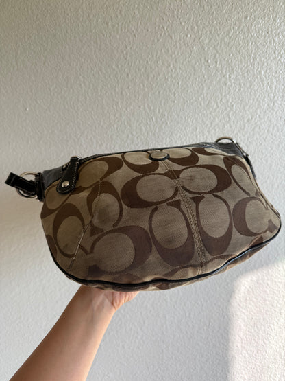 Vintage Coach Monogram Shoulder Bag